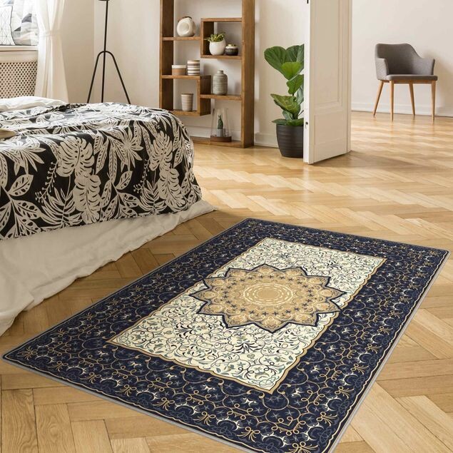Boho Teppich – Orientalischer Teppich mit Sonne