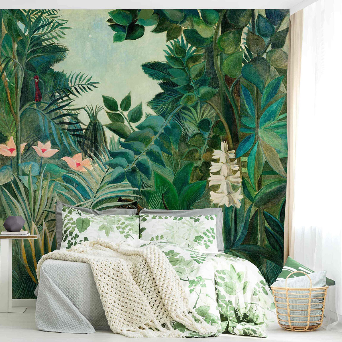 Tapete Schlafzimmer Vintage – Henri Rousseau - Dschungel am Äquator