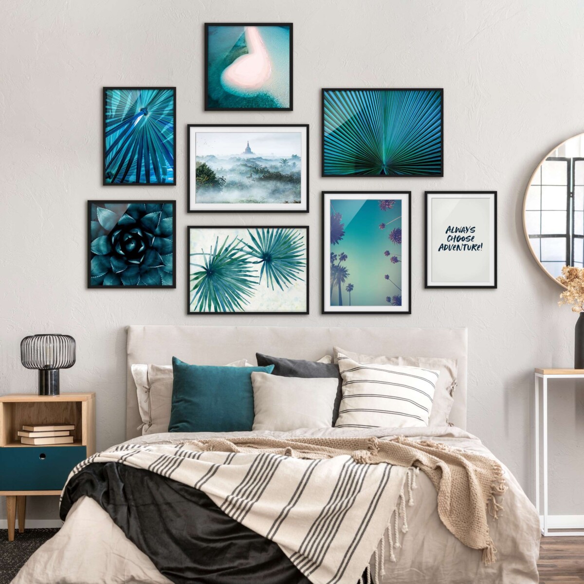 Schlafzimmer Farben Feng Shui – Bilderwand Tropisches Fernweh 